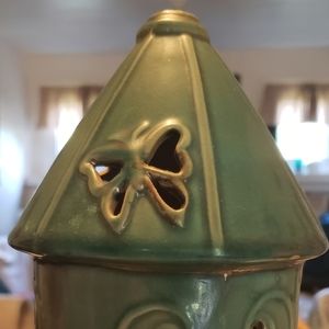 Pink Zebra Teal Butterfly House Ceramic Shade